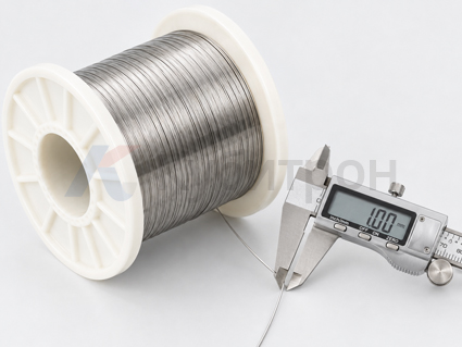 Niobium 521 wire with caliper measurement Niobium 521 wire with caliper measurement
