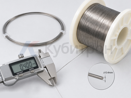 Проволока из сплава Ta-2,5W с измерением штангенциркулем